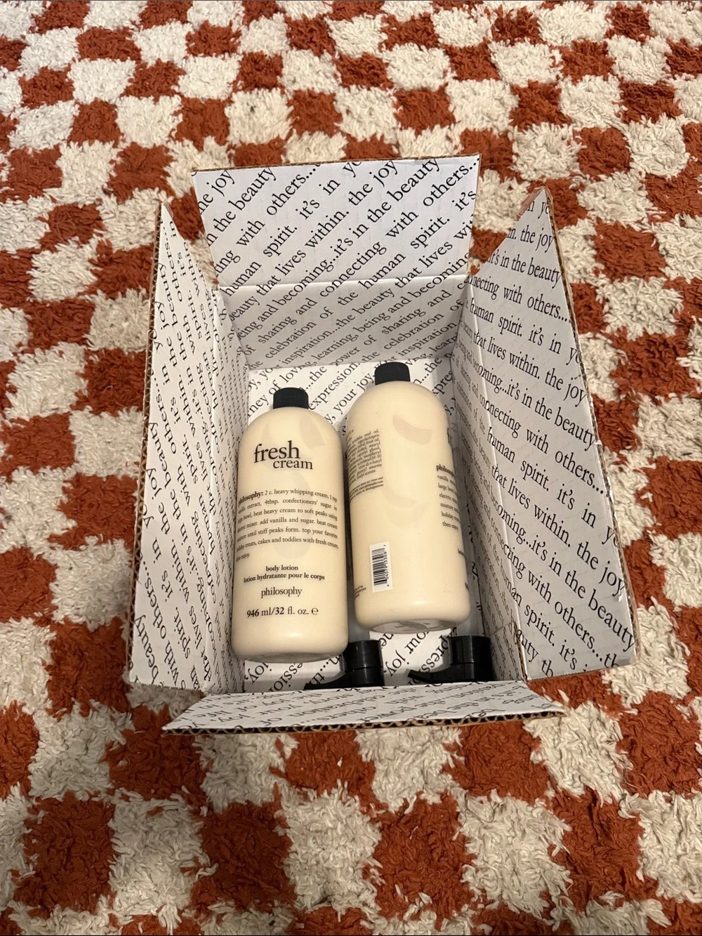 Philosophy Fresh Cream Body Lotion x2